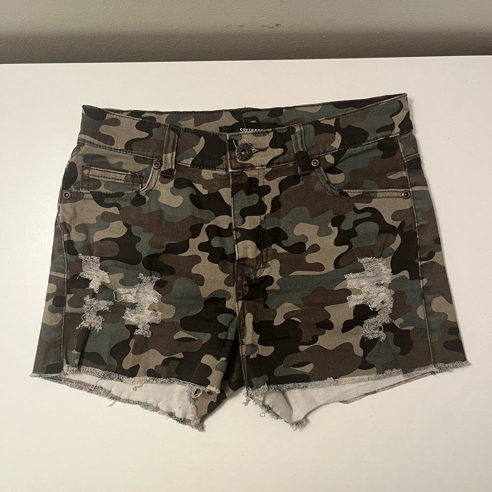 Camo Print Shorts Size 5